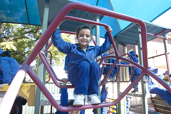 student at school's Mackillop playground
